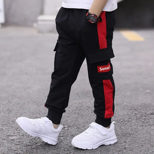 Boys Sporty Cargo Pants | Sizes 3T-12T | Multiple Colors