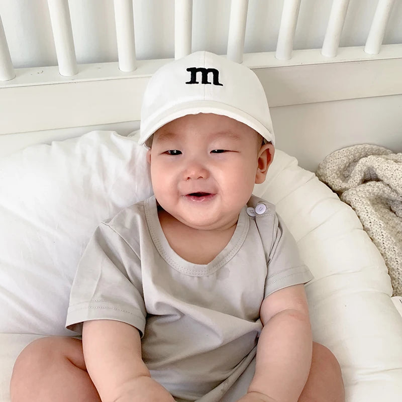 Letter M Baseball Cap – Babies & Toddlers | Adjustable | Multiple Colors