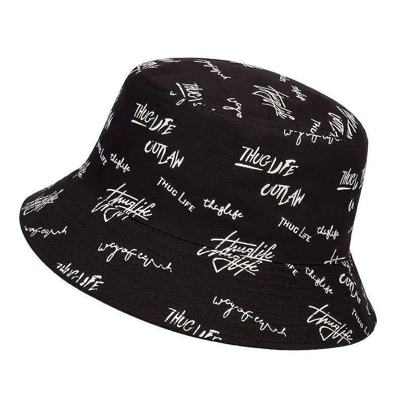 Unisex Letter Embroidery Bucket Hat – Outdoor Cap | Multiple Colors