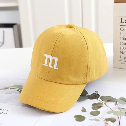 Letter M Baseball Cap – Babies & Toddlers | Adjustable | Multiple Colors