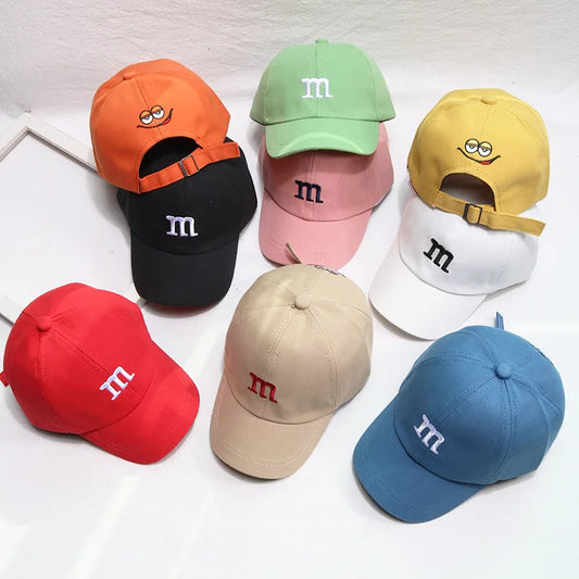 Letter M Baseball Cap – Babies & Toddlers | Adjustable | Multiple Colors