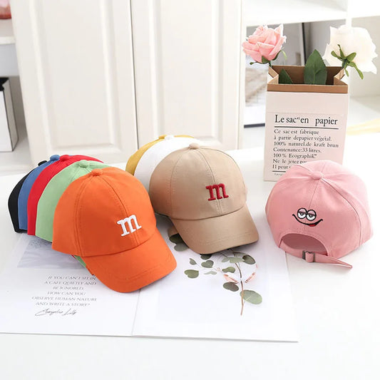 Letter M Baseball Cap – Babies & Toddlers | Adjustable | Multiple Colors