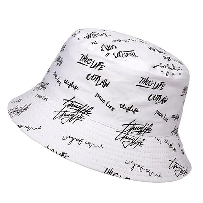 Unisex Letter Embroidery Bucket Hat – Outdoor Cap | Multiple Colors
