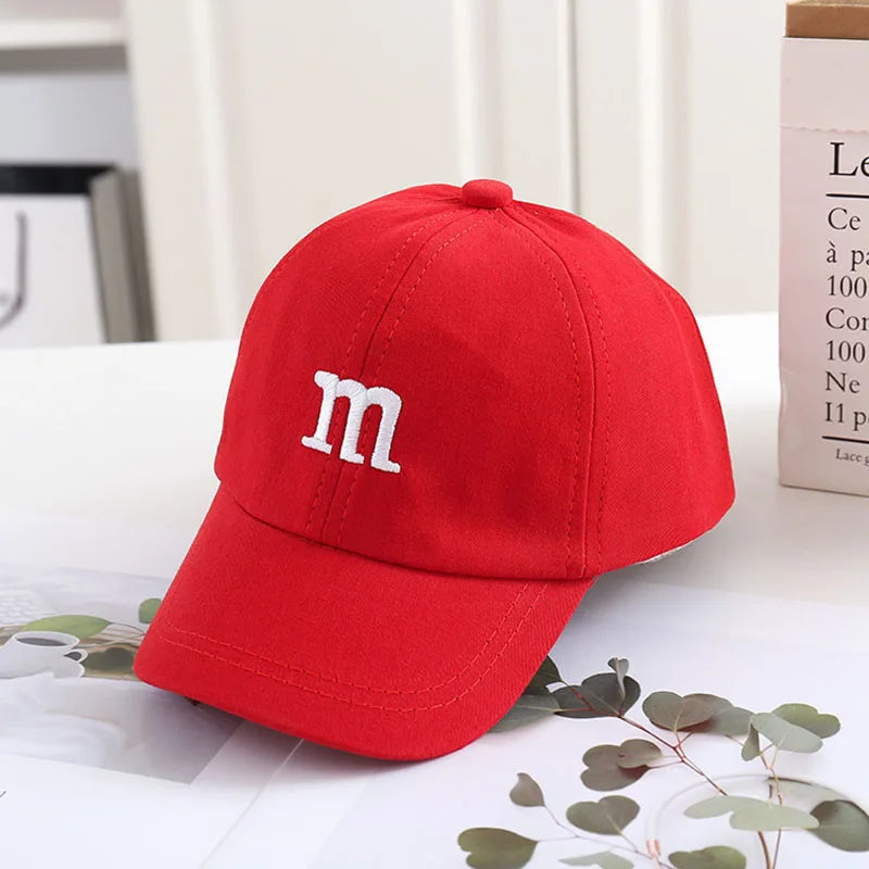 Letter M Baseball Cap – Babies & Toddlers | Adjustable | Multiple Colors