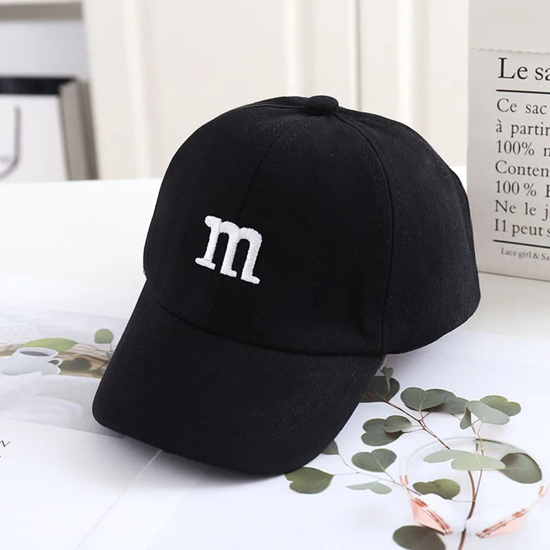 Letter M Baseball Cap – Babies & Toddlers | Adjustable | Multiple Colors