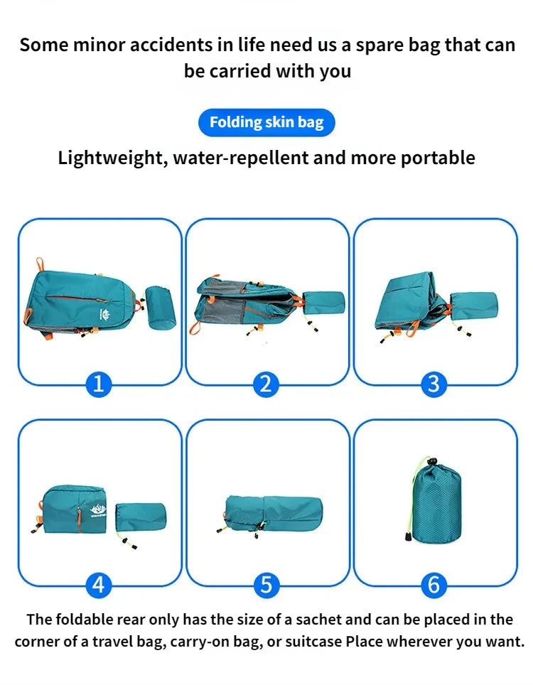 25L Lightweight Waterproof Outdoor Backpack