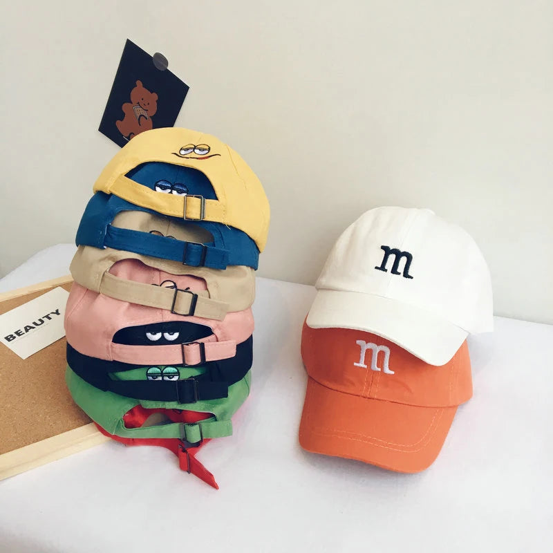 Letter M Baseball Cap – Babies & Toddlers | Adjustable | Multiple Colors