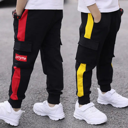 Boys Sporty Cargo Pants | Sizes 3T-12T | Multiple Colors