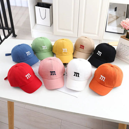 Letter M Baseball Cap – Babies & Toddlers | Adjustable | Multiple Colors
