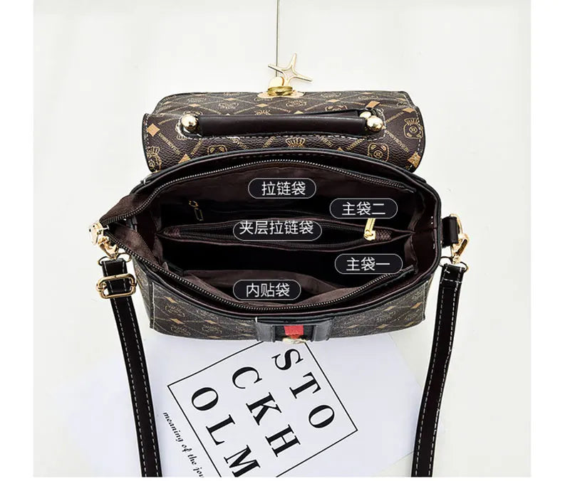 Luxury Monogram Shoulder Bag