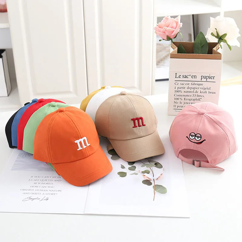 Letter M Baseball Cap – Babies & Toddlers | Adjustable | Multiple Colors