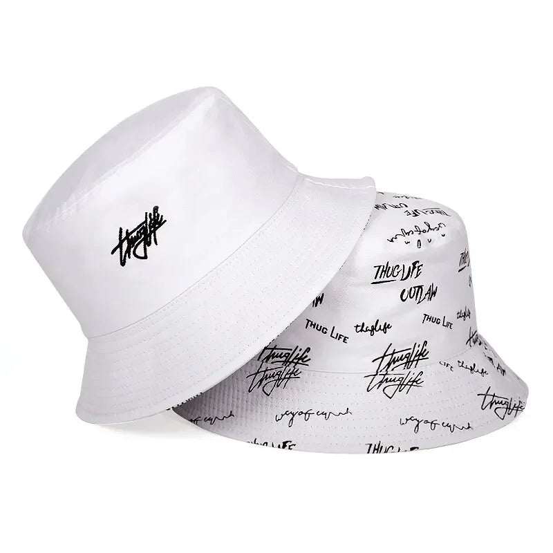 Unisex Letter Embroidery Bucket Hat – Outdoor Cap | Multiple Colors